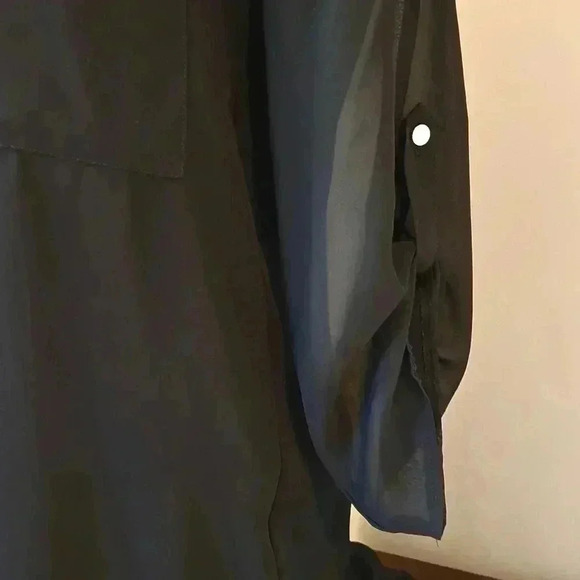 ❤️ Suzy Shier  Black Tunic Length Blouse XS Lightweight Top - Picture 5 of 12